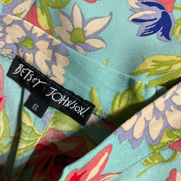 VTG Betsey Johnson Floral Vibrant Pants - Picture 4 of 5
